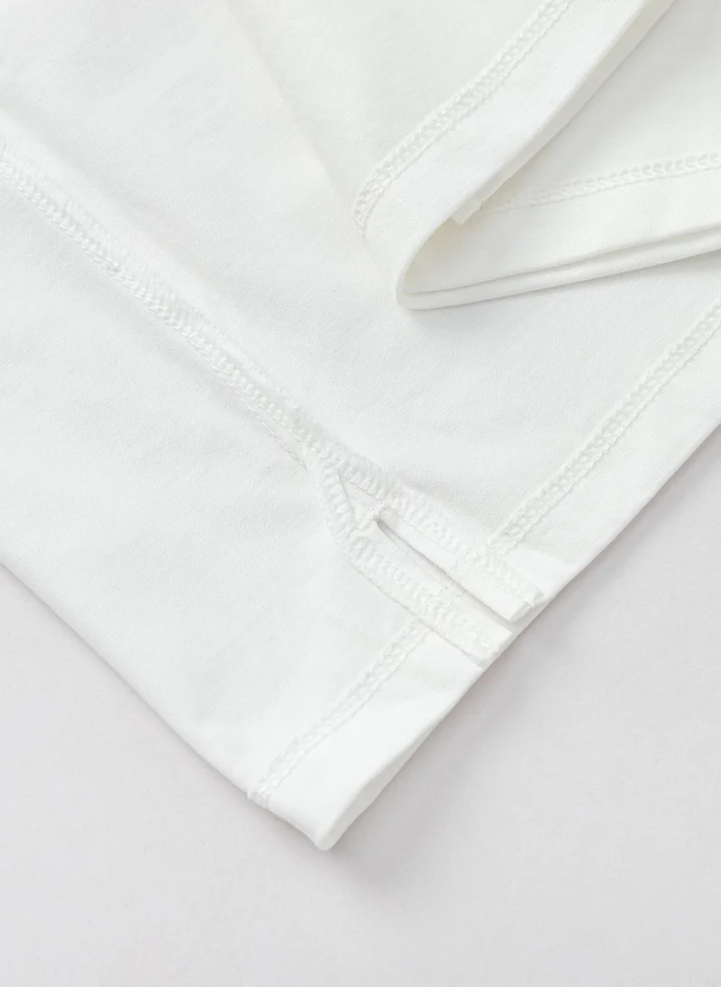 Balabala White Kids Boys Round v-neck long-sleeved T-shirt for Men | Best Price UAE